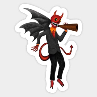 The Devil on Your Shoulder Sticker